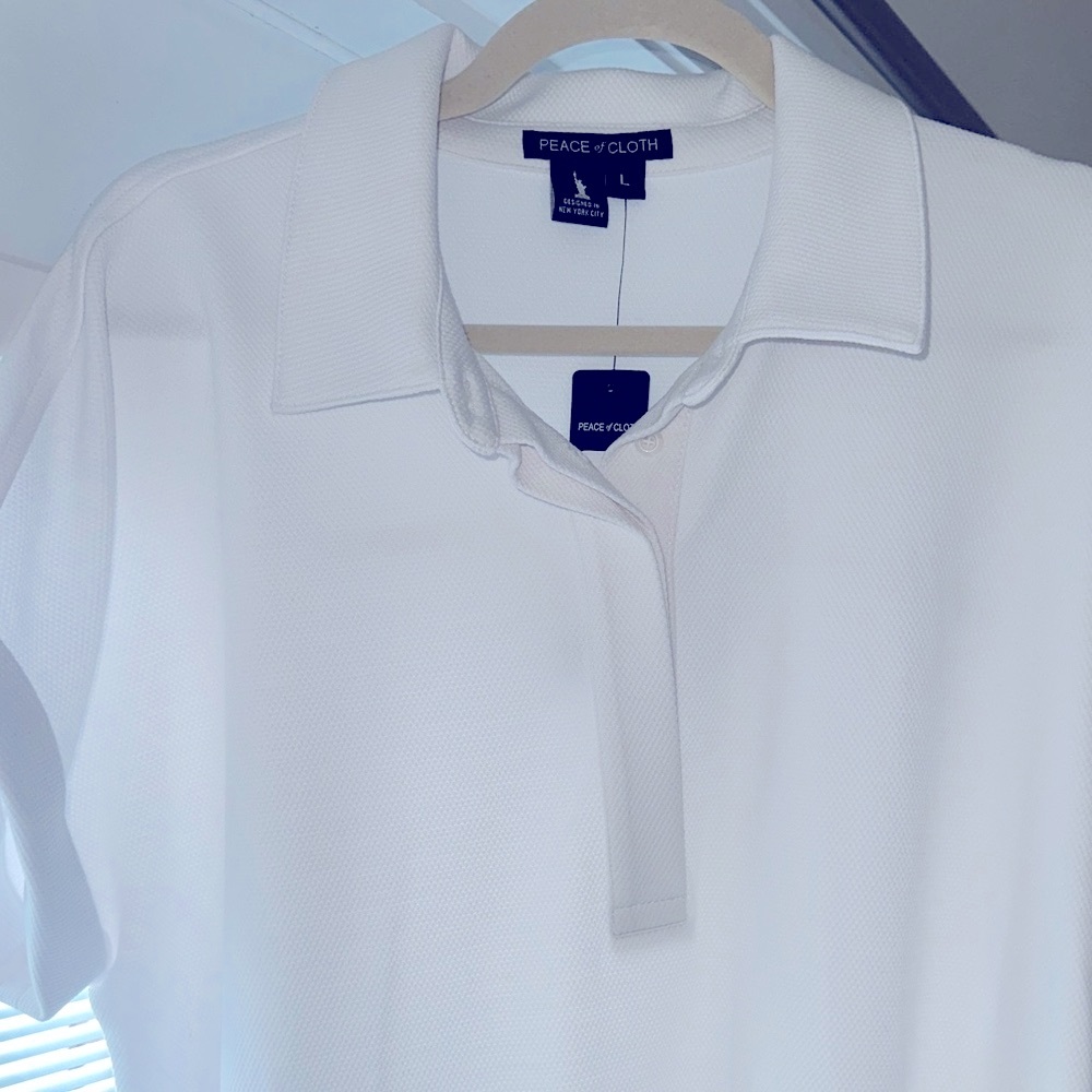 Peace of Cloth White Polo Dress